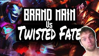 Brand Mid vs Twisted fate Tf - Season 8 mid gameplay ranked - road to diamond
