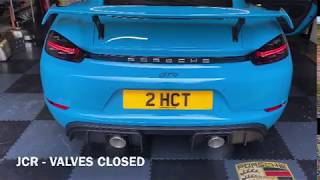 JCR vs OEM - 718 GT4 Exhaust Comparison!