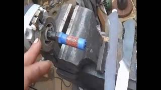 Контуровочное приспособление из ручного фрезера.