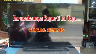 Memperbaiki TV Led Sony KLV40R352C Rusak Nyala Sebentar Langsung Mati - Gagal Servis