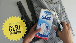 SÜT KUTUSUNDAN YAPTIĞIMA İNANAMAYACAKSINIZ SÜPEERRR GERİ DÖNÜŞÜM/ Kendin yap / Diy