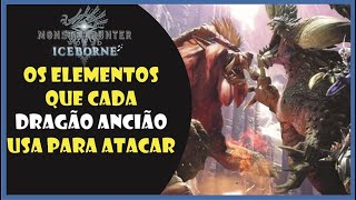 MHWI - Os elementos que cada Dragão Ancião usa para atacar