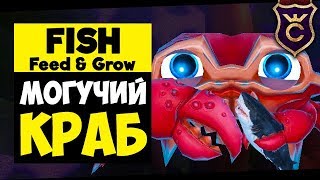 Краб Съел Большую Белую Акулу ∎ Feed and Grow Fish прохождение #2