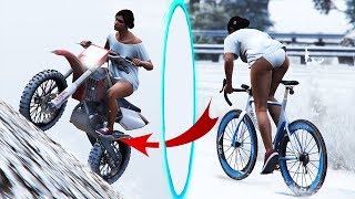 ПЕРВАЯ В МИРЕ СНЕЖНАЯ ГОНКА С ТЕЛЕПОРТОМ В GTA 5 ONLINE 18+