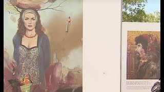 В Минске на площади Якуба Коласа открылась арт-галерея "Художник и город"