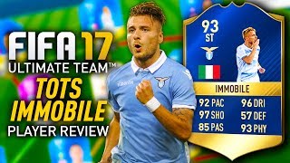 FIFA 17 TOTS IMMOBILE (93) *CLINICAL FINISHER* PLAYER REVIEW! FIFA 17 ULTIMATE TEAM!
