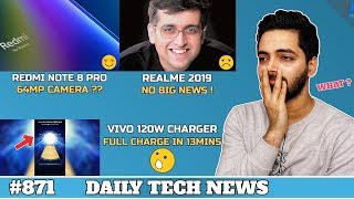 Redmi Note 8 Pro 64MP??,Realme No Big News,Vivo Super Flash Charger 120W,Oppo In Display Camera #871