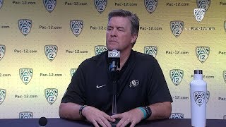 2018 Pac-12 Football Media Day: Colorado's Mike MacIntyre podium session