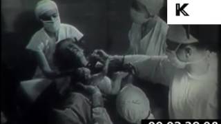 1960s US Hospital Materinity Ward, Woman Giving Birth, Newborn Baby