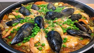 Рецепт Испанской ПАЭЛЬИ с Морепродуктами / Очень вкусно и просто