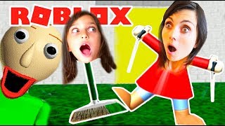 Roblox МАМА СТАЛА БАЛДИ в Реальной ЖИЗНИ Baldi РОБЛОКС Baldi's Basics 3D Morph RP Roleplay Валеришка