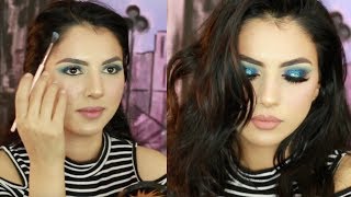 مكياج سموكي لامع ازرق | نورس ستار