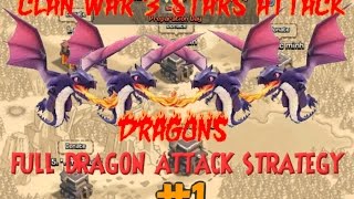 Clash of Clan FULL DRAGON TH8 WAR CLAN 3 STARS EP.1