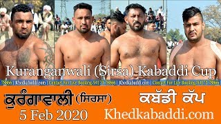 ? [Live] Kuranganwali (Sirsa) Kabaddi Cup 05 Feb 2020-Khedkabaddi.cm