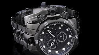 Invicta 5729 52mm Reserve Venom Swiss Made All Black Chronograph Bracelet Watch