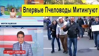 Телевидение ✅ Впервые Пчеловоды Украины Митингуют против отравлений пчел 05.10.2018