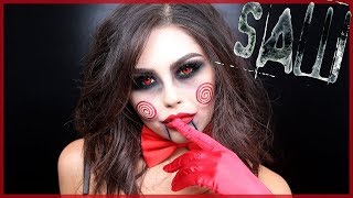 SEXY JIGSAW HALLOWEEN MAKEUP TUTORIAL | Roxette Arisa