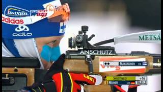 Magdalena Neuner & Kaisa Mäkäräinen - 2011 World Championships pursuit
