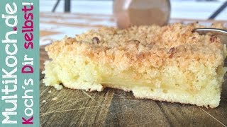Blechkuchen nach Omas Art: Apfel-Zimt und Butterstreusel