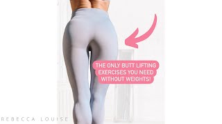 ONLY BUTT LIFTING EXERCISES you need WITHOUT WEIGHTS! #shorts
