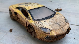 Restoration Damaged Lamborghini Supercar | Restore Old Rusty supercar Aventador model