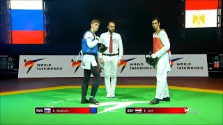 Moscow 2019 World taekwondo GP Final. SF M-80 KHRAMTCOV-EISSA