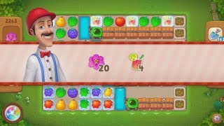 Gardenscapes.  2263 уровень.