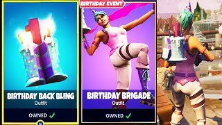 how to Unlock FREE "Birthday Cake" Back Bling & Skins in Fortnite!