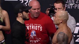 Islam Makhachev vs Gleison Tibau. Weigh in UFC 220