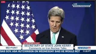 MidPoint | Secretary of State John Kerry comments on Iran Nuclear Talks