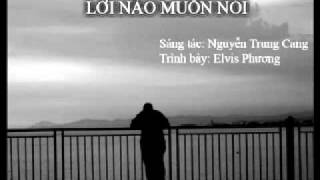 Lời Nào Muốn Nói - Nguyễn Trung Cang