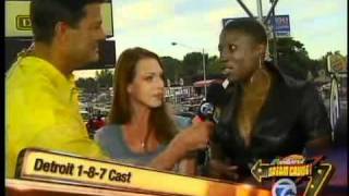 The cast of Detroit 1-8-7 on the Dream Cruise