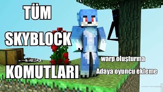 SKYBLOCK #2 Warp oluşturma - Adaya oyuncu ekleme vb komutlar