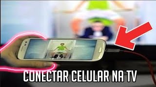 Como conectar celular smartphone Android na TV por cabo usb