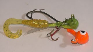 Как закрепить тройничок на балансире из джиг - головки? My fishing.