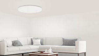 Xiaomi Yeelight Bright Moon LED Intelligent Ceiling Lamp - яркий светильник с RGB подсветкой