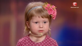 Арина Шугалевич - 2 х летняя девочка - Знаток Стран "Україна має талант-8".Діти [26.03.2016]