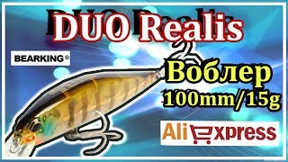 Копия воблера DUO Realis Jerkbait 100SP (тест на воде)
