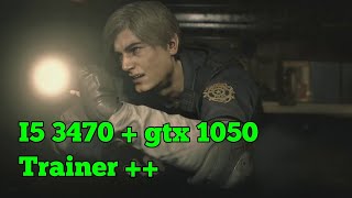 Resident Evil 2 remake 1 shot DEMO gameplay + Trainer  i5 3470 + gtx 1050