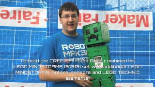 Minecraft CREEP3R robot by Andy  - LEGO MINDSTORMS EV3 - AW3SOME Fan creations!