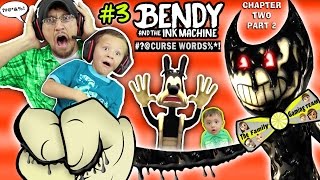 DAD CAPTURED! Bendy and the Ink Machine #3 Haunts Our House FGTEEV Chapter 2 Boss ? SCARY Kids Game