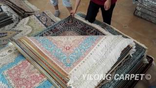 Silk Persian Carpet Oriental Handmade Rug