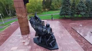 2016 Уфа достопримечательности Парк Победы памятник вечный огонь подводная лодка