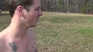 Выстрел из ракетницы в грудь (Flare gun shot to chest)