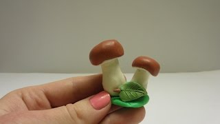 ? Как слепить Гриб-боровик  (белый гриб) из пластилина Modellling Clay Boletus