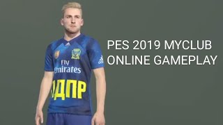 PES 2019 Myclub gameplay online co-op ЯИЧКИ-2