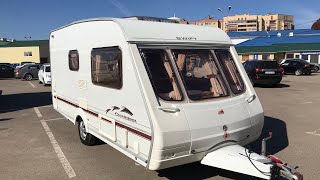 Обзор прицеп дача, караван. Swift Charisma 230 Luxe. Трёх местный. Год 2003. Цена 460 тысяч рублей.