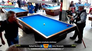 32vos: Rafael Bustos vs Jhony Alvarado / Abierto Carambola 3 Bandas San Marcos 2018