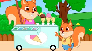 Famille d'Écureuil - Glace Arc-en-ciel Animé 2022 en Français