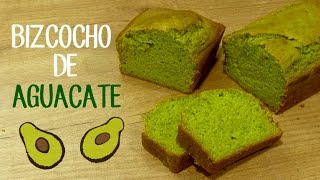 Bizcocho de aguacate saludable